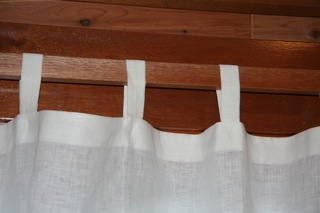 Craftsman curtain tabs