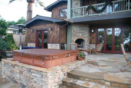 Craftsman hot tub stone door