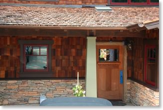 Craftsman front door is sanded and ready for stain.