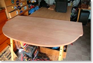 Craftsman mahogany and ebony table top