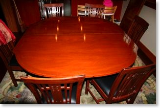 Craftsman mahogany and ebony table