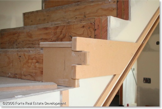 MDF Craftsman staircase mockup